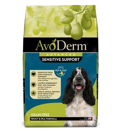 AvoDerm Natural Sensitive Stomach Dry Dog Kibble | Chewy