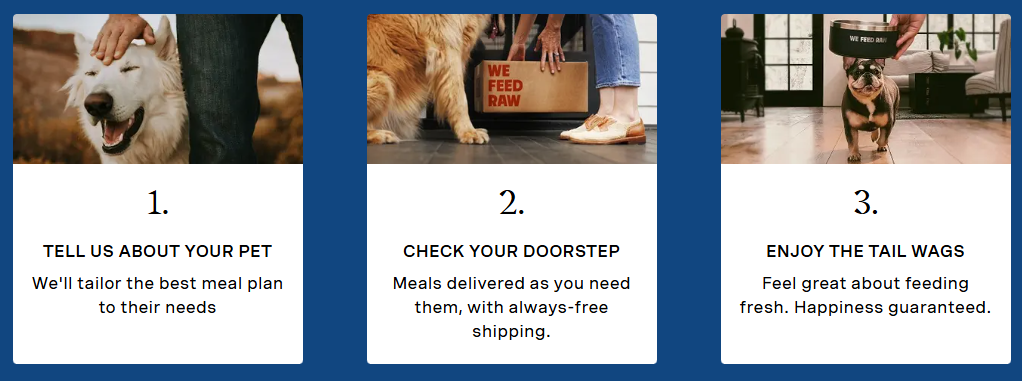 We Feed Raw Personalized Meal Plan
