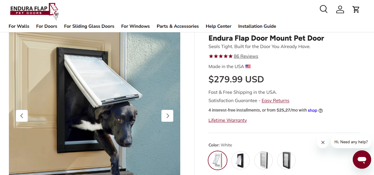 Endura Flap Door Mount