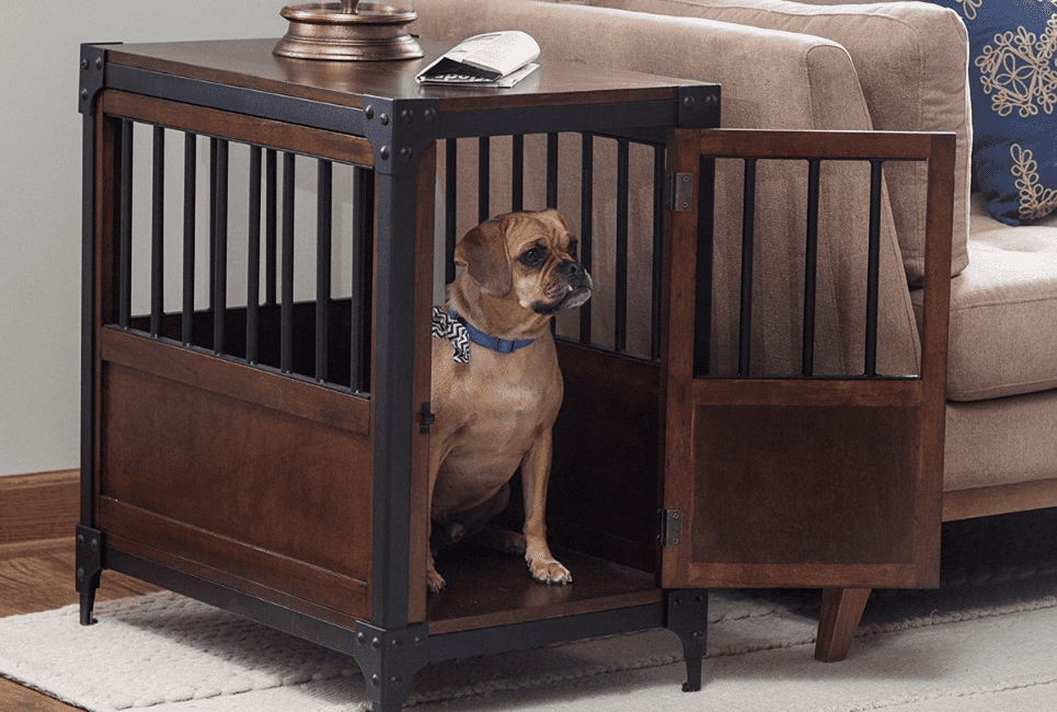 Boomer and George Wooden Pet Crate End Table