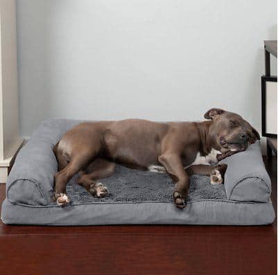 FurHaven Plush & Suede Orthopedic Sofa Cat & Dog Bed | Chewy