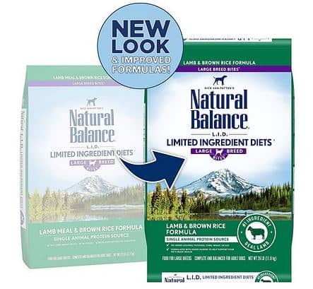 Natural Balance L.I.D. Limited Ingredient Diets Large Breed Bites Dry Dog Food with Grains | Chewy