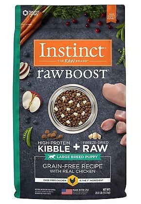 Nature’s Variety Instinct Raw Boost Large Breed Puppy Grain Free Chicken Meal Formula Dry Dog Food | Chewy