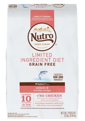 Nutro Limited Ingredient Diet Grain-Free Adult Salmon & Lentils Recipe Dry Dog Food | Chewy