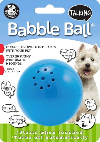 Pet Qwerks Talking Babble Ball Dog Toy | Chewy