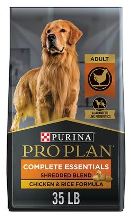 Purina Pro Plan Adult Shredded Blend Chicken & Rice Formula Dry Dog Food | Chewy