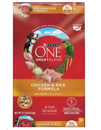 Purina One SmartBlend Chicken & Rice Adult Formula Dry Dog Food | Chewy