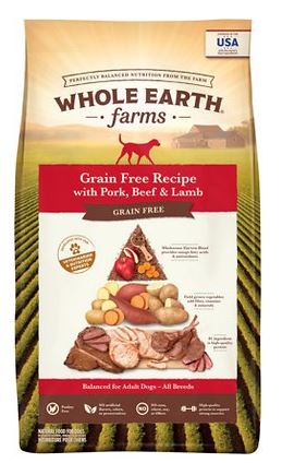 Whole Earth Farms Grain-Free Pork, Beef & Lamb Recipe Dry Dog Food | Chewy