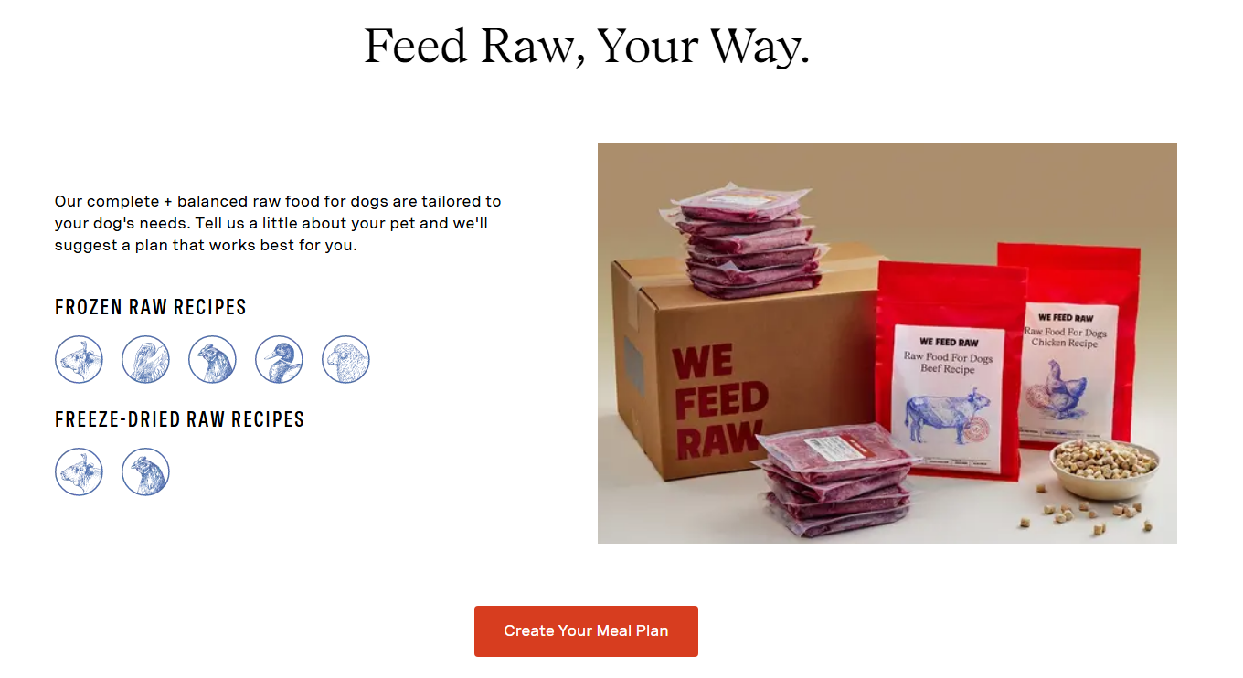 we feed raw