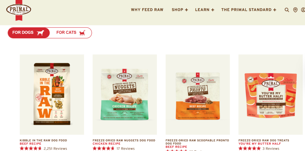 primal dog food