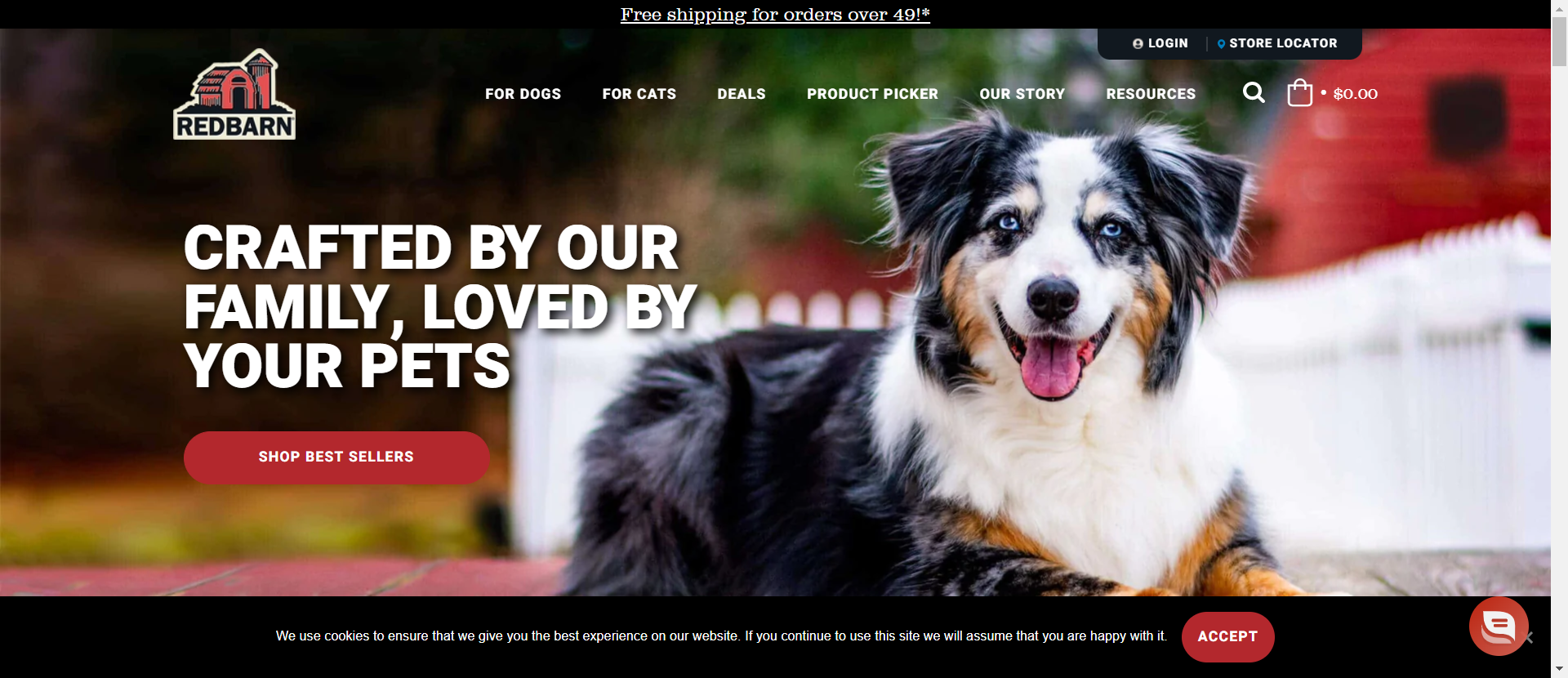 redbarn dog food website